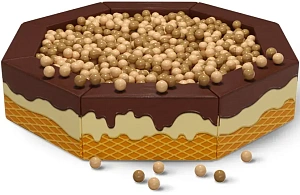 Сухой бассейн восьмигранник с УФ печатью «Торт»