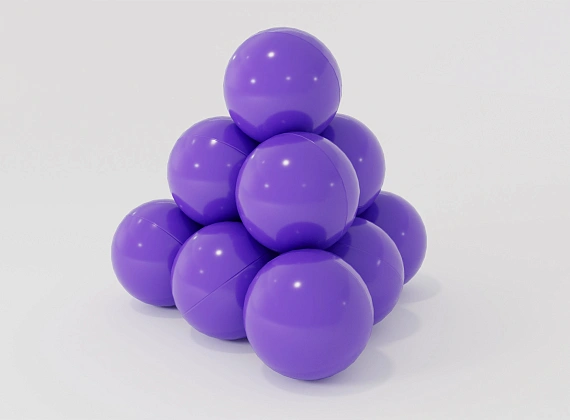 Фиолетовые шарики для сухого бассейна