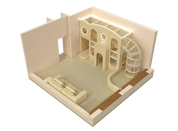 Детский игровой лабиринт для ресторана «Облака и арки» Фото 1