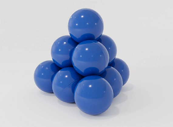 Синие шарики для сухого бассейна