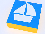 Набор кубиков «Собери рисунок» с аппликацией