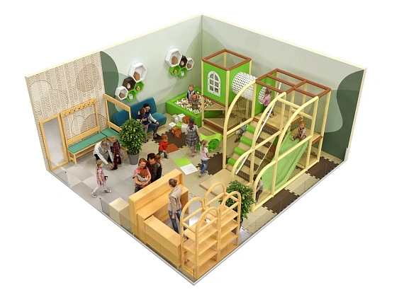 Детский игровой лабиринт для ресторана «Зелёный домик» Фото 3