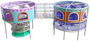 Плетеный двойной игровой комплекс «Параллель»