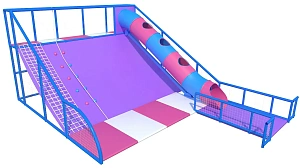 Косогор «Карамелька» с горкой-трубой