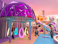 Детский игровой центр с подсветкой 550 м2 "Модерн" - стильный проект с подсветкой Фото 7