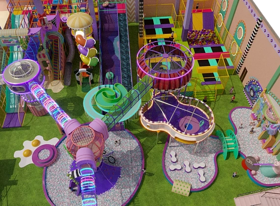 Детский развлекательный центр «Wow Park» с высокими конструкциями Фото 4