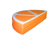 Мат круглый складной с аппликацией «Апельсиновая долька»