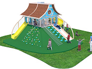 Детский игровой лабиринт Домик в деревне Фото 1