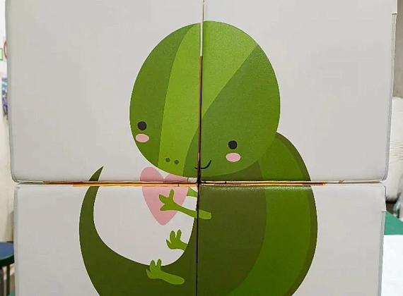 Набор кубиков «Собери рисунок» с аппликацией Фото 6