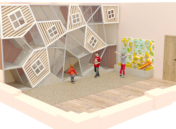 Детский игровой лабиринт для ЖК «Перевернутый город» Фото 2