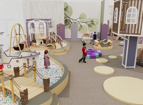 Детское пространство «Нео прованс» - использованы материалы нового поколения Фото 2