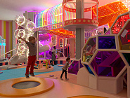 Детский игровой центр с подсветкой 550 м2 "Модерн" - стильный проект с подсветкой Фото 6