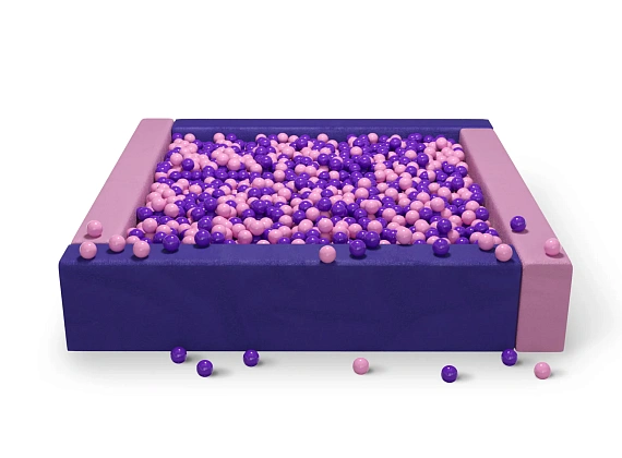 Cухой бассейн квадратный двухцветный «Йогурт»