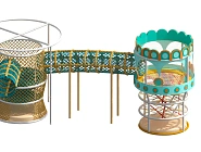 Плетеный игровой спайдер «Тоннель игр»