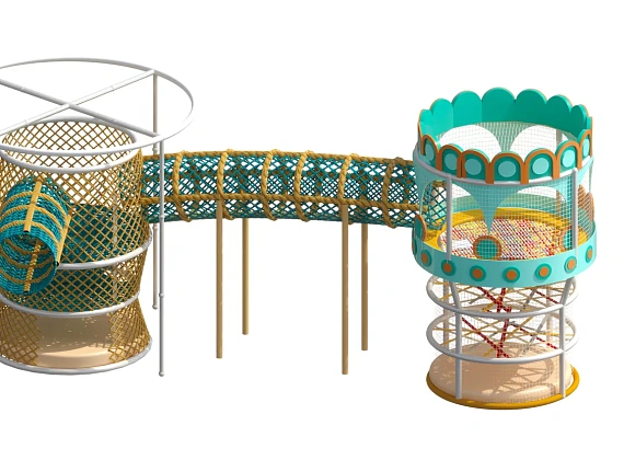 Плетеный игровой спайдер «Тоннель игр»