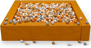 Cухой бассейн квадратный «Оранжевый»