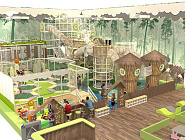 Детский центр в эко-стиле  500 м2 "Лесная деревня"