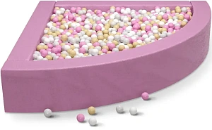 Cухой бассейн угловой «Розовый»