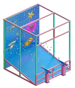 Интерактивная панель с воздушными пушками «Море»