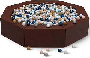 Сухой бассейн восьмигранник «Темно-коричневый»