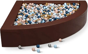 Cухой бассейн угловой «Темно-коричневый»