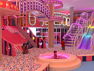 Детский игровой центр с подсветкой 550 м2 "Модерн" - стильный проект с подсветкой Фото 2