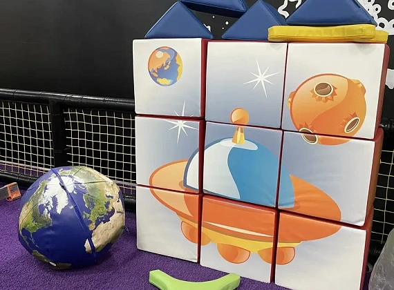 Набор кубиков «НЛО» с аппликацией Фото 2