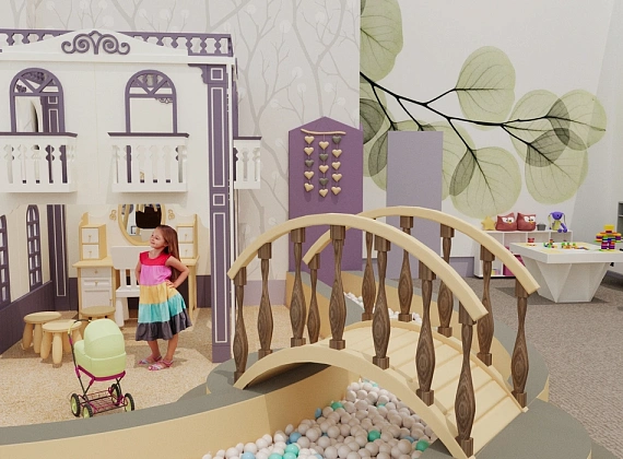 Детское пространство «Нео прованс» - использованы материалы нового поколения Фото 12