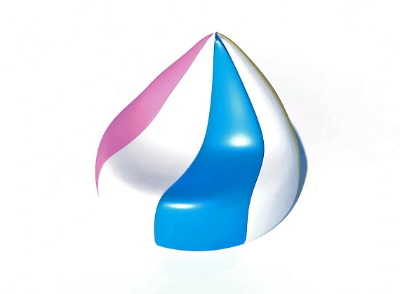 Кресло полосатое «Капля» 8 клиньев Фото 1