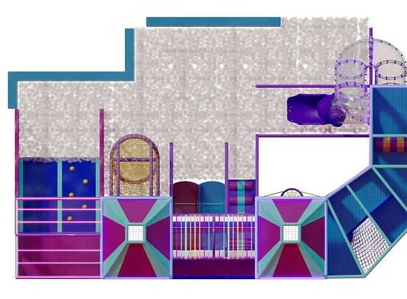 Детский игровой лабиринт «Неон Сити» Фото 5