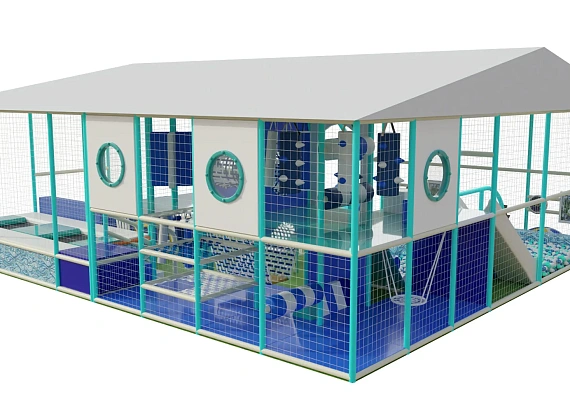 Детский уличный лабиринт «Морская станция» Фото 3