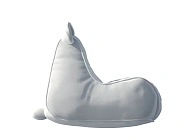 Белое кресло из велюра «Мышонок» Фото 2