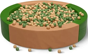 Сухой бассейн круглый двухцветный «Эко»