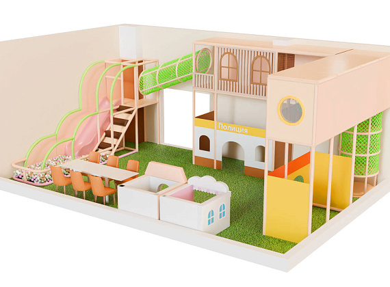 Детский игровой лабиринт для ЖК «Мир профессий» Фото 1