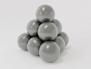 Серебрено-серые шарики для сухого бассейна