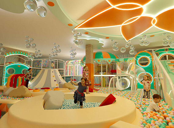 Детский игровой центр с подсветкой 1500 м2 "Лазурный берег" Фото 3