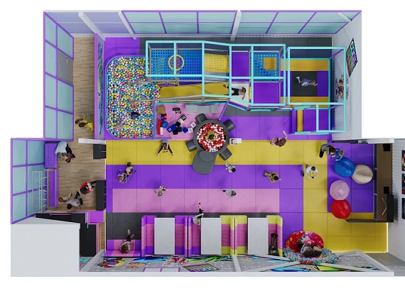 Детский игровая комната «Play light» Фото 3