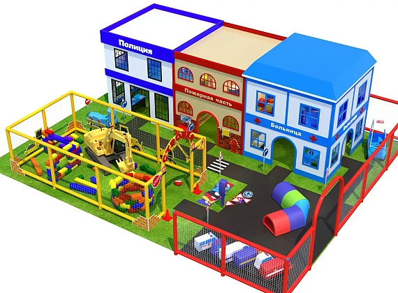 Город профессий «Городок добра»: полиция, пожарная часть, больница