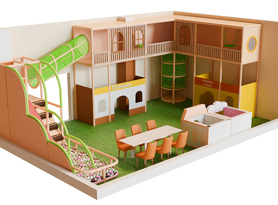 Детский игровой лабиринт для ЖК «Мир профессий»