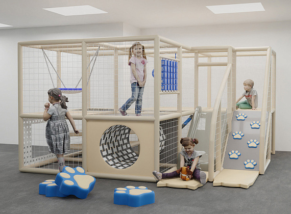 Детский игровой лабиринт Следуй за котом