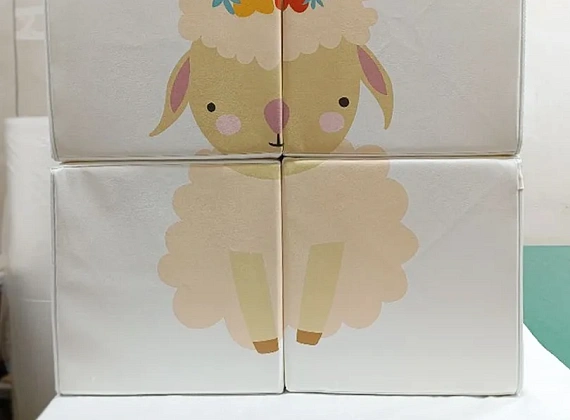 Набор кубиков «Собери рисунок» с аппликацией Фото 2