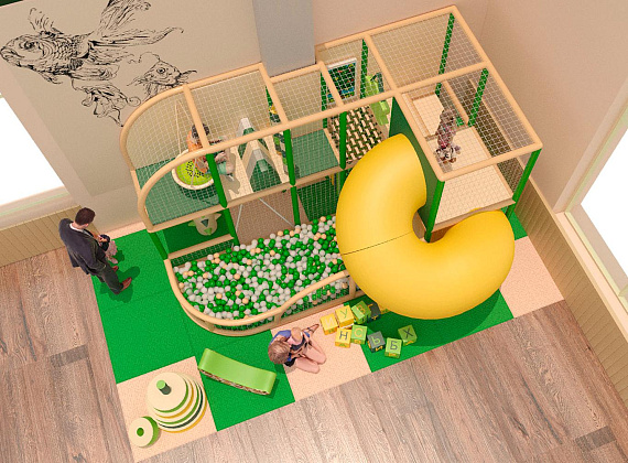 Детский игровой лабиринт Листва Фото 2