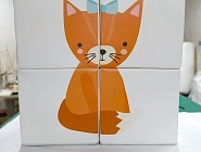 Набор кубиков «Собери рисунок» с аппликацией Фото 5