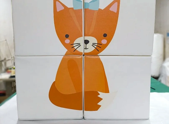 Набор кубиков «Собери рисунок» с аппликацией Фото 5