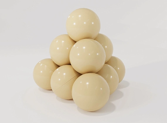 Бежевые шарики для сухого бассейна