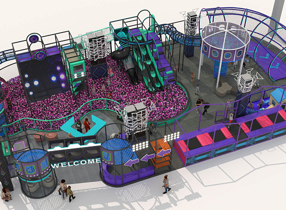 Активити-парк 500 м2 "Энергия"