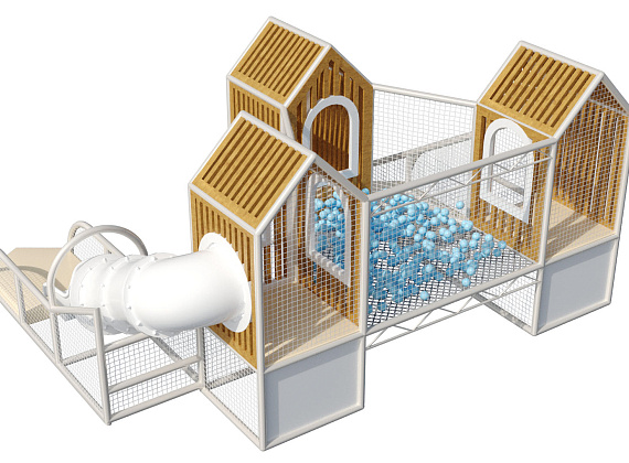 Детский игровой лабиринт Эко-домики Фото 3