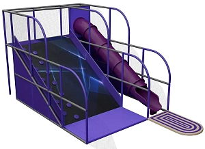 Косогор «БлэкБум» с горкой-трубой