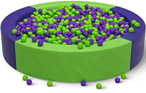 Сухой бассейн круглый двухцветный «Зеленый»