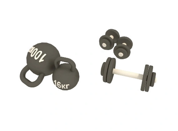Игровой набор «Гири, штанги»